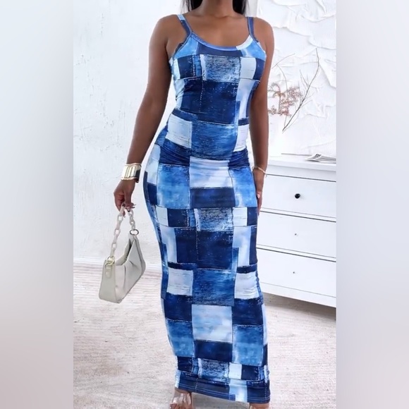 Denim Look Gorgeous Dress - Picture 4 of 8